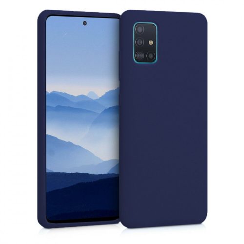 Samsung Galaxy A51 Szilikon Tok TPU Sötétkék